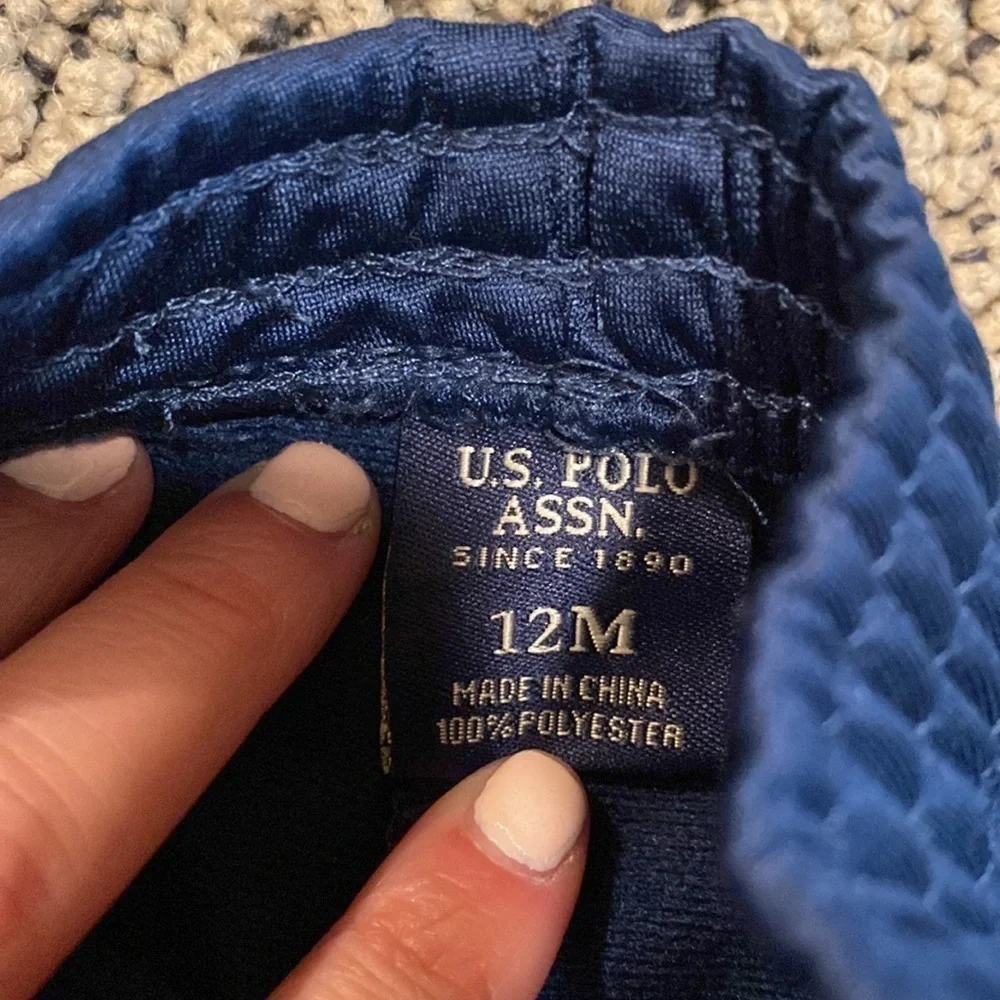 US Polo Assoc. Matching Track Suit Size 12 Months in Like New Condition